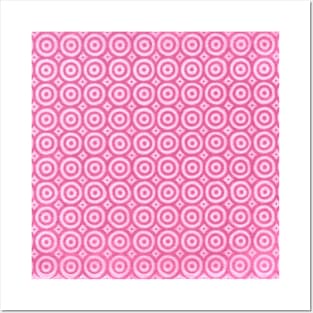 Hand Drawn Pink Circles Posters and Art